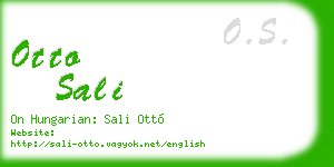 otto sali business card